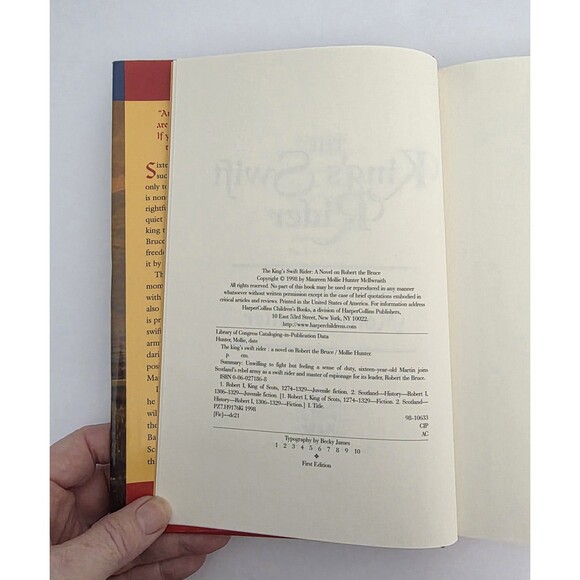 The King's Swift Rider Mollie Hunter First Edition Hardcover 1998 - Picture 7 of 8